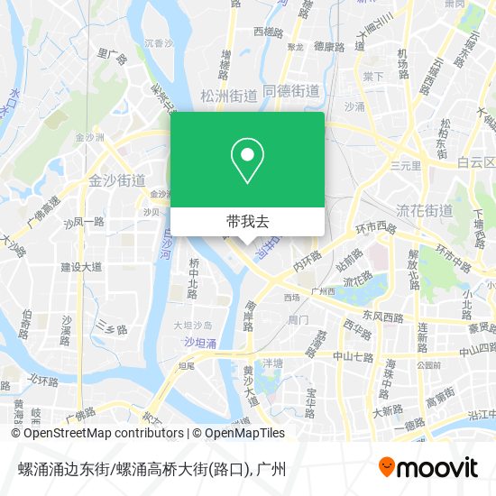 螺涌涌边东街/螺涌高桥大街(路口)地图
