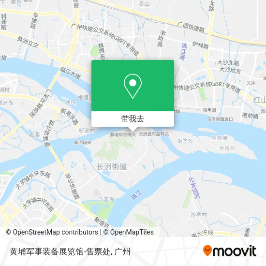 黄埔军事装备展览馆-售票处地图