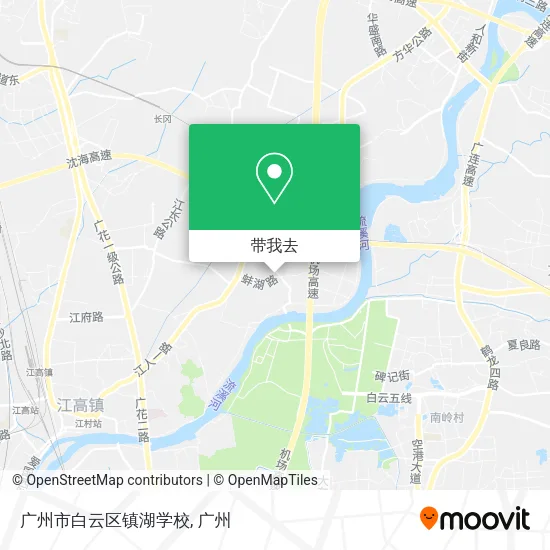 广州市白云区镇湖学校地图