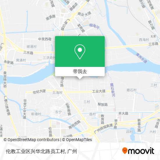 伦教工业区兴华北路员工村地图