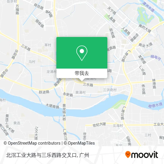 北滘工业大路与三乐西路交叉口地图