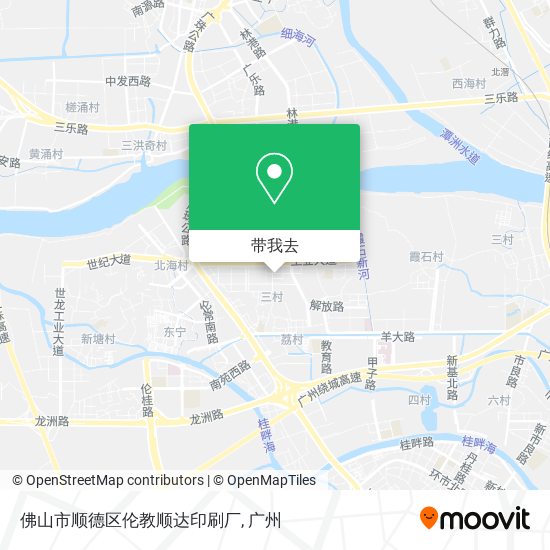 佛山市顺德区伦教顺达印刷厂地图