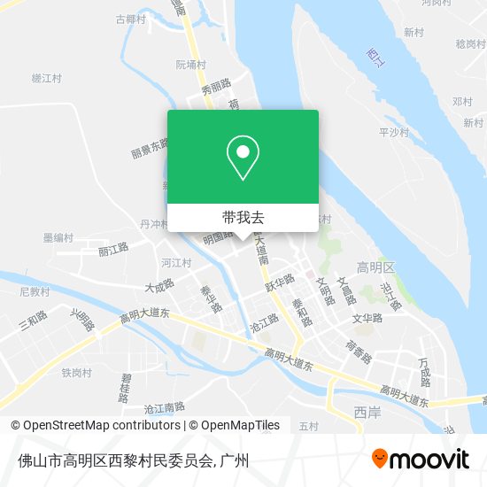 佛山市高明区西黎村民委员会地图