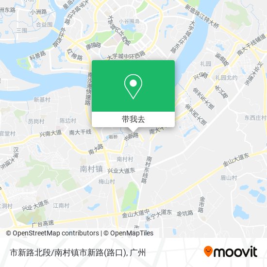 市新路北段/南村镇市新路(路口)地图