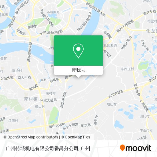 广州特域机电有限公司番禺分公司地图