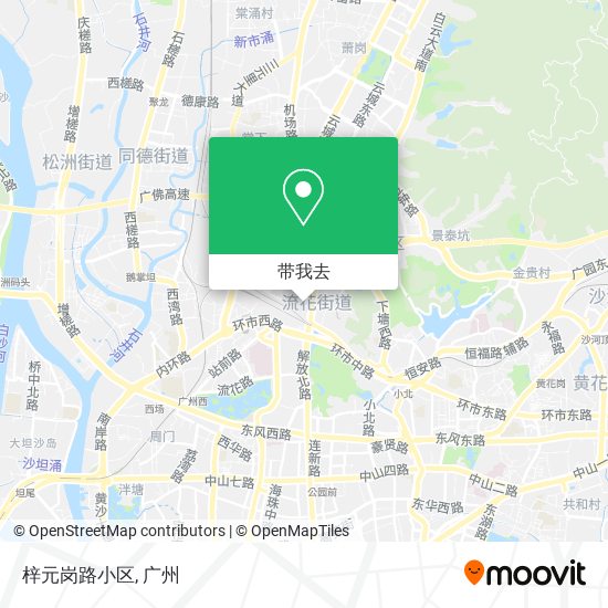 梓元岗路小区地图