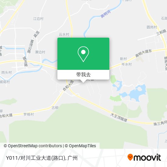 Y011/对川工业大道(路口)地图