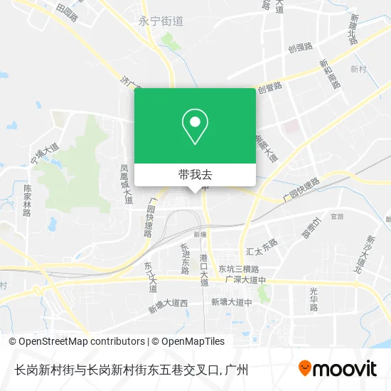长岗新村街与长岗新村街东五巷交叉口地图