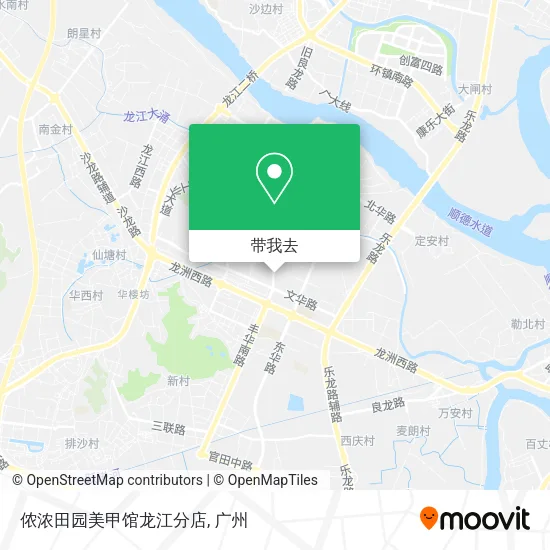 侬浓田园美甲馆龙江分店地图