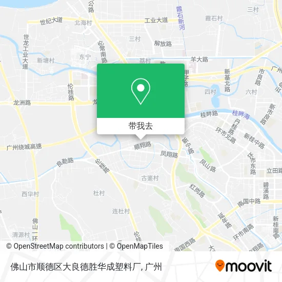 佛山市顺德区大良德胜华成塑料厂地图