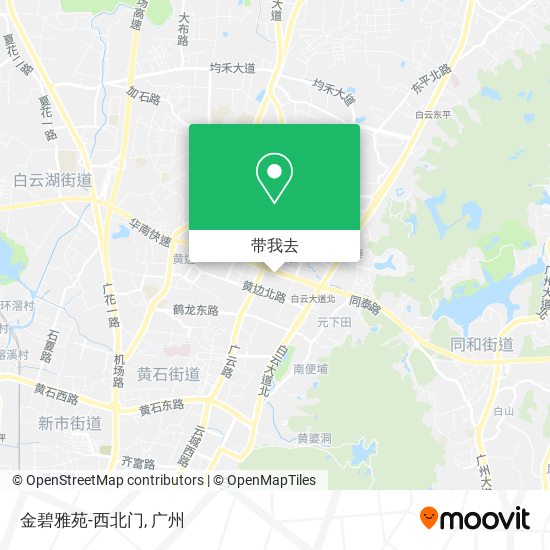 金碧雅苑-西北门地图