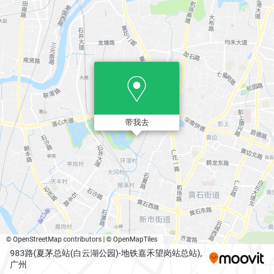 983路(夏茅总站(白云湖公园)-地铁嘉禾望岗站总站)地图