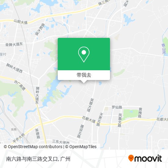 南六路与南三路交叉口地图