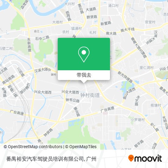 番禺裕安汽车驾驶员培训有限公司地图