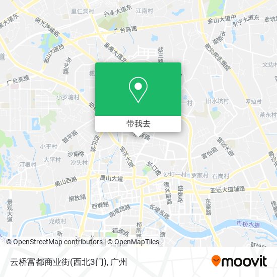 云桥富都商业街(西北3门)地图