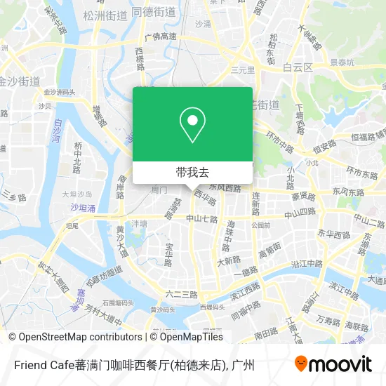 Friend Cafe蕃满门咖啡西餐厅(柏德来店)地图