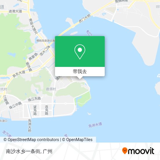 南沙水乡一条街地图