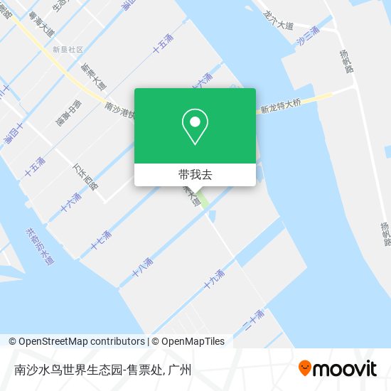 南沙水鸟世界生态园-售票处地图