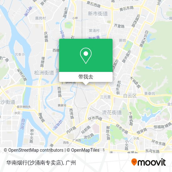 华南烟行(沙涌南专卖店)地图