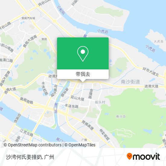 沙湾何氏姜撞奶地图