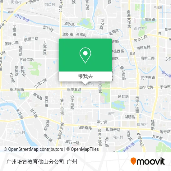 广州培智教育佛山分公司地图