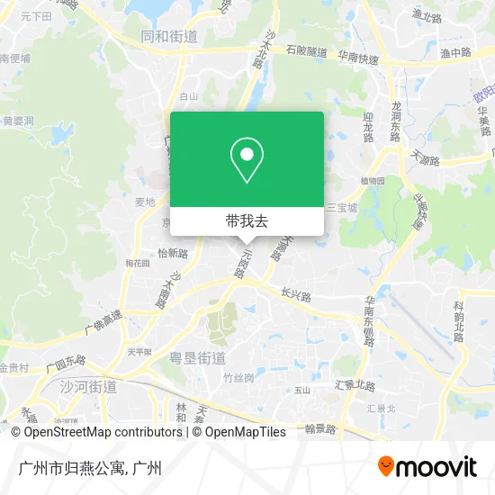 广州市归燕公寓地图