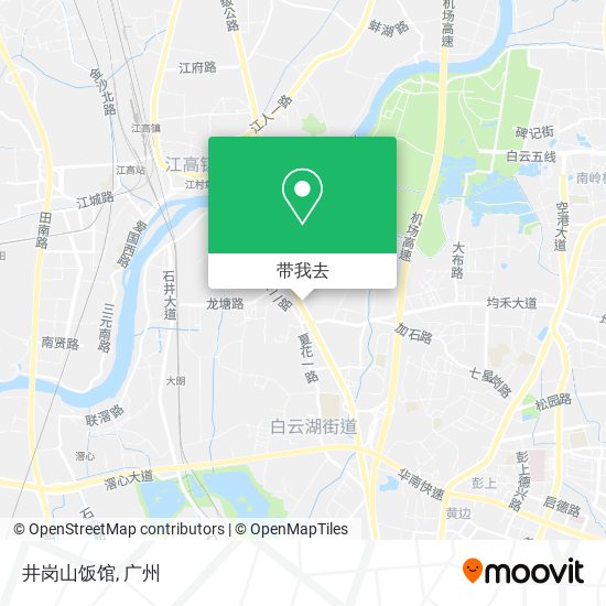 井岗山饭馆地图