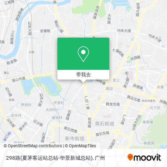 298路(夏茅客运站总站-华景新城总站)地图