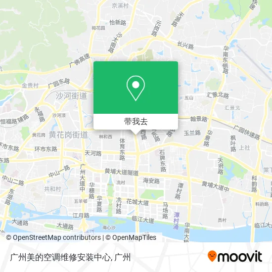 广州美的空调维修安装中心地图