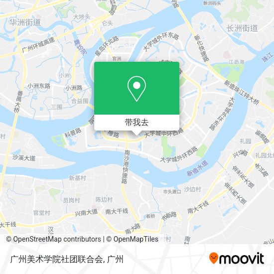 广州美术学院社团联合会地图