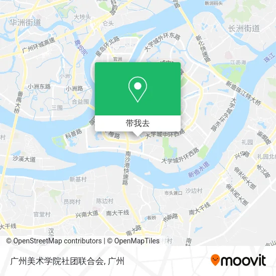 广州美术学院社团联合会地图