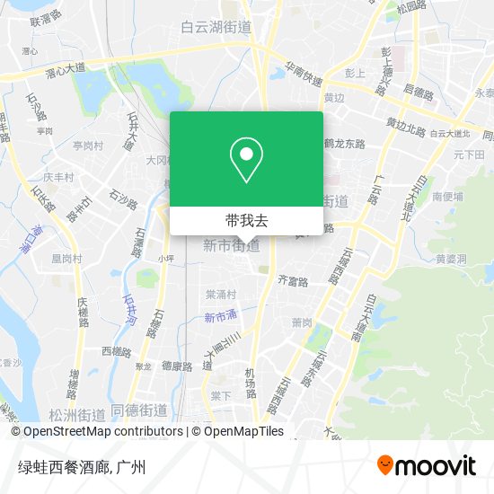 绿蛙西餐酒廊地图