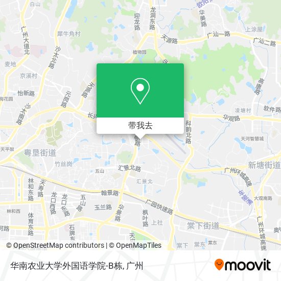 华南农业大学外国语学院-B栋地图