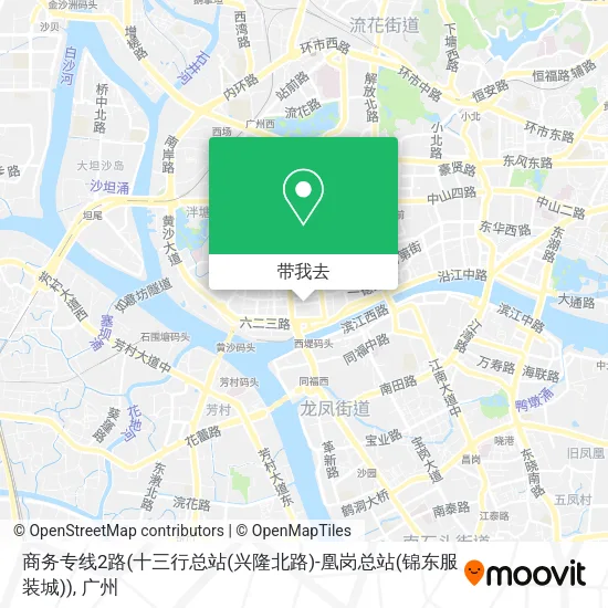 商务专线2路(十三行总站(兴隆北路)-凰岗总站(锦东服装城))地图