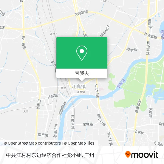 中共江村村东边经济合作社党小组地图