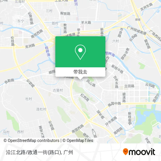 沿江北路/政通一街(路口)地图