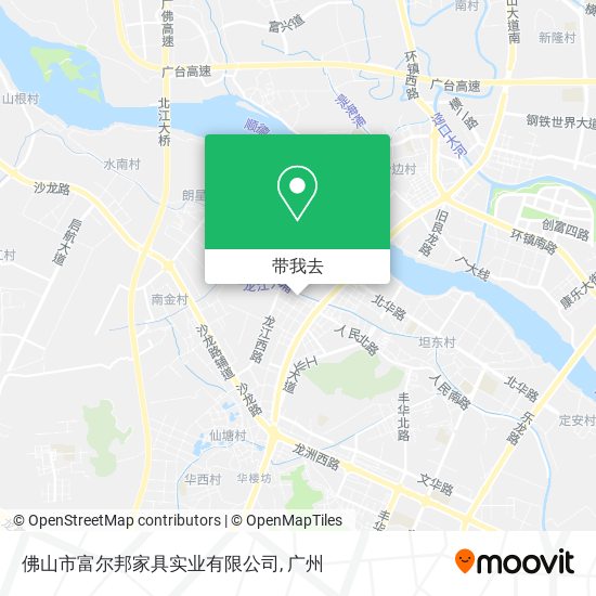 佛山市富尔邦家具实业有限公司地图