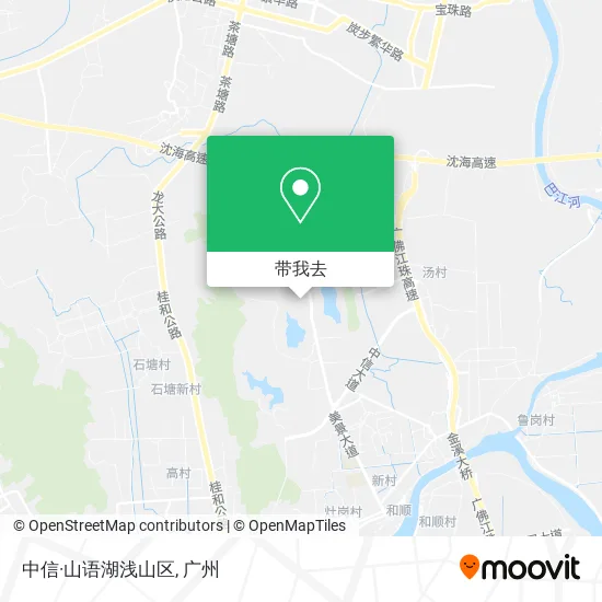 中信·山语湖浅山区地图