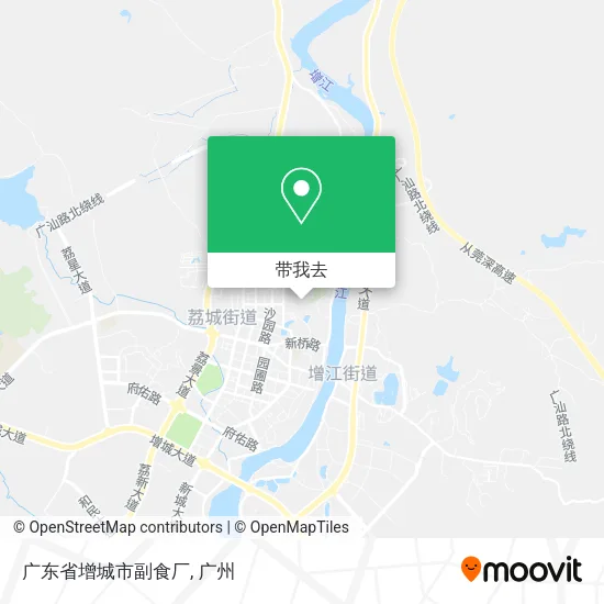 广东省增城市副食厂地图