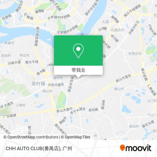 CHH AUTO CLUB(番禺店)地图