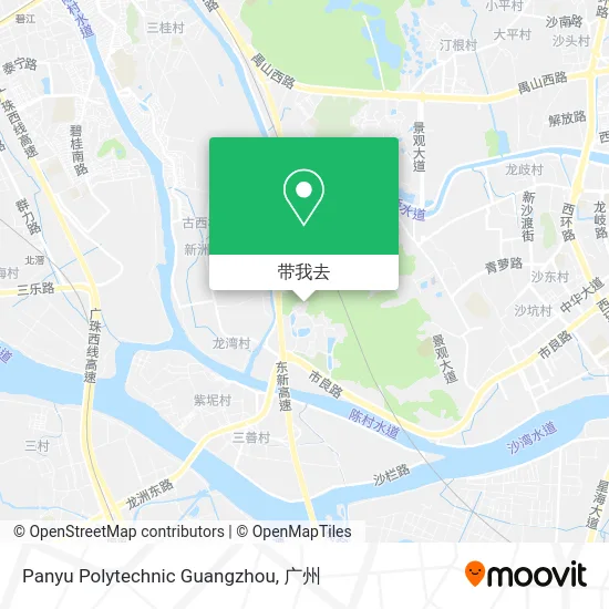 Panyu Polytechnic Guangzhou地图