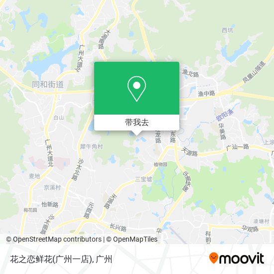 花之恋鲜花(广州一店)地图