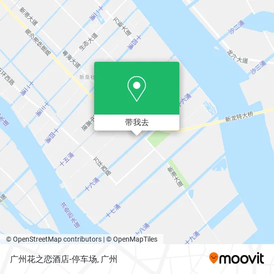 广州花之恋酒店-停车场地图