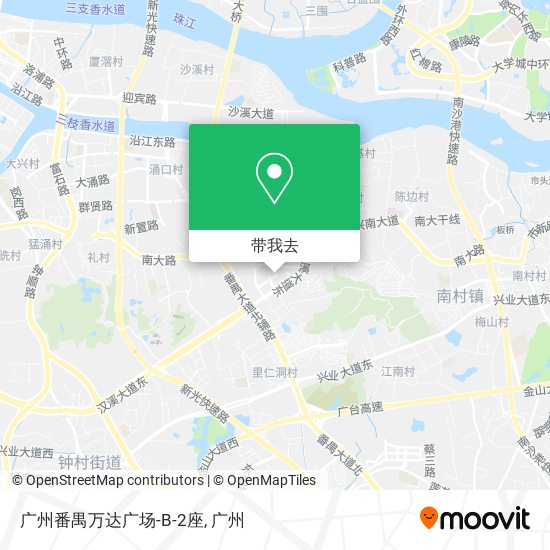 广州番禺万达广场-B-2座地图