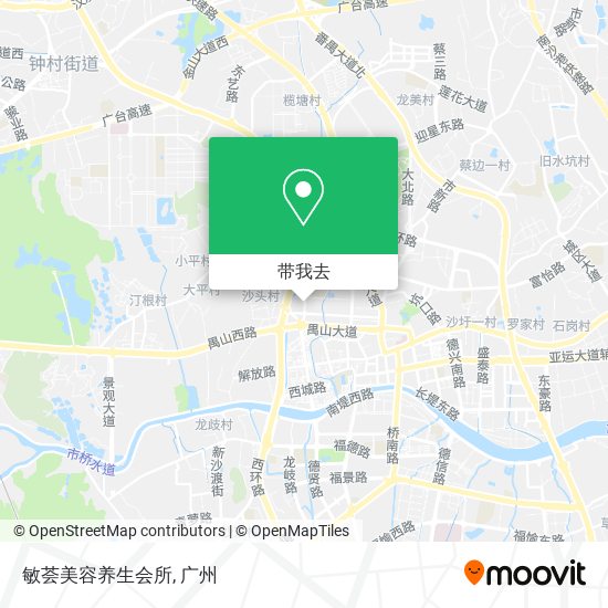 敏荟美容养生会所地图