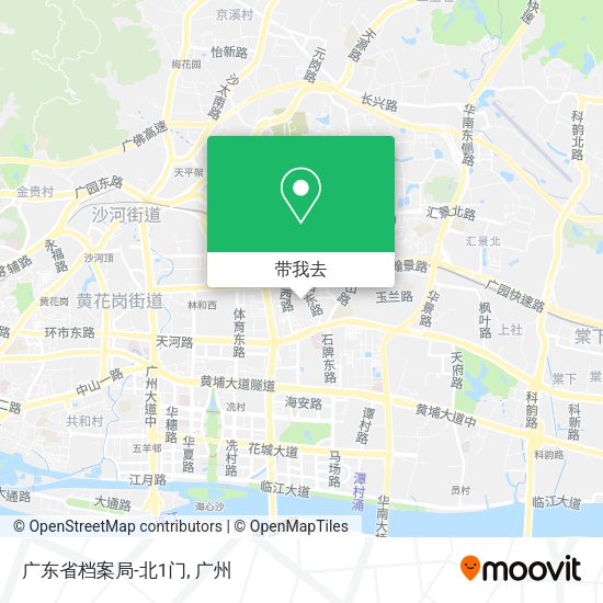 广东省档案局-北1门地图
