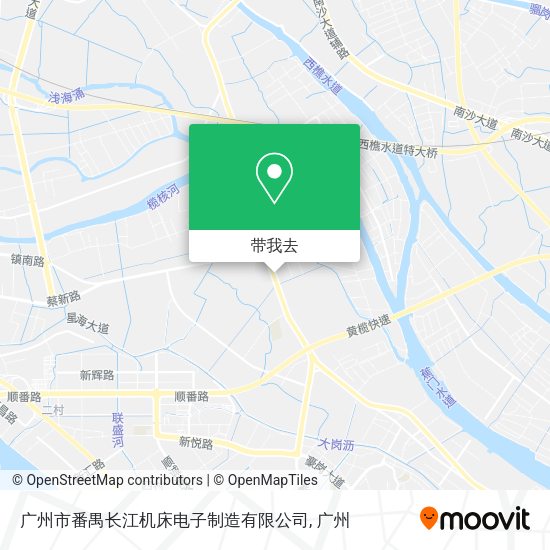 广州市番禺长江机床电子制造有限公司地图