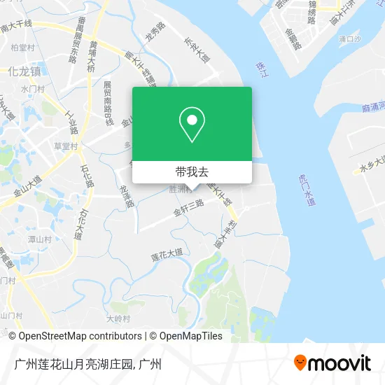 广州莲花山月亮湖庄园地图