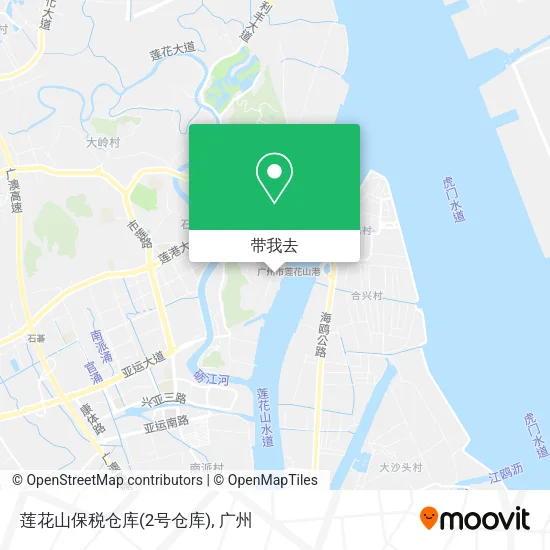 莲花山保税仓库(2号仓库)地图