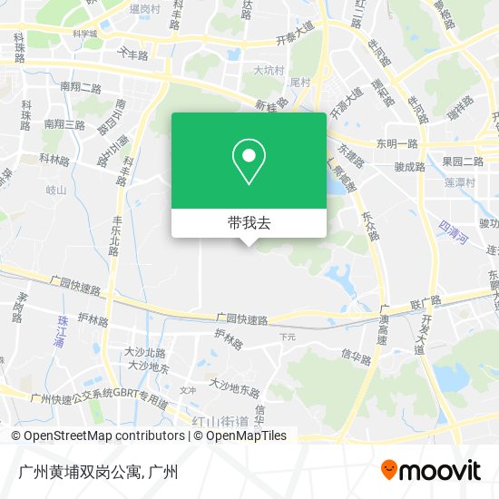 广州黄埔双岗公寓地图